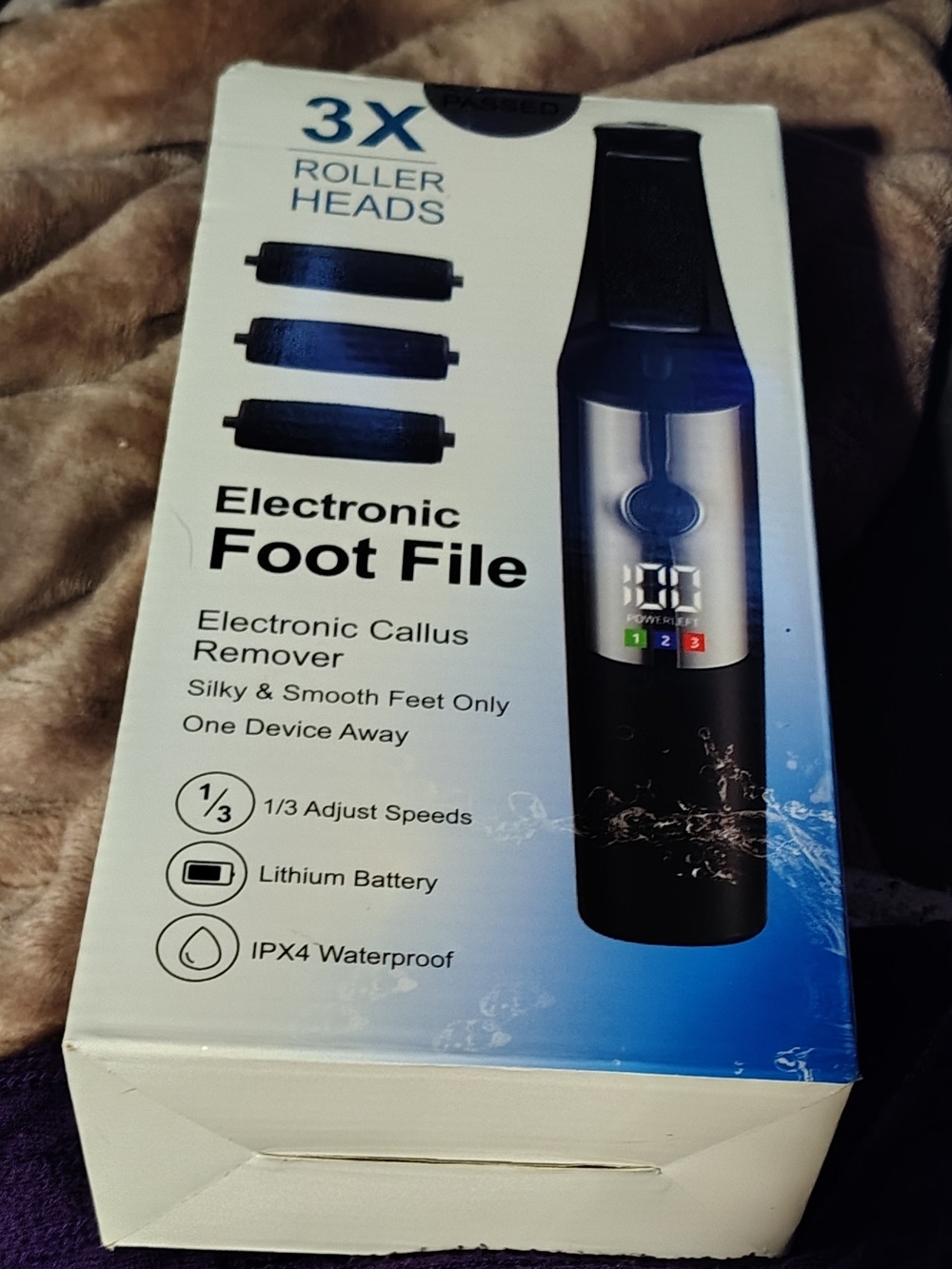 ✨ NEW ✨ Waterproof Electronic Foot File & Callus Remover - 3 Roller Heads 🦶